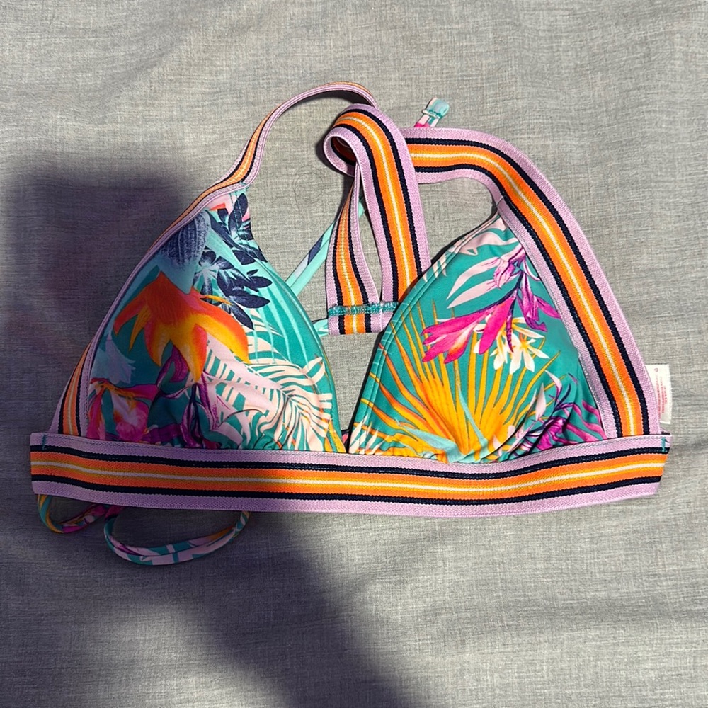 floral bikini top